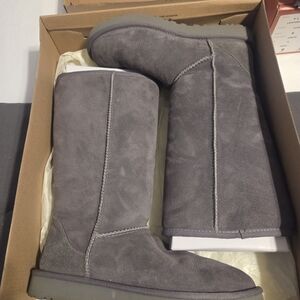 UGG Charcoal Suede Boots